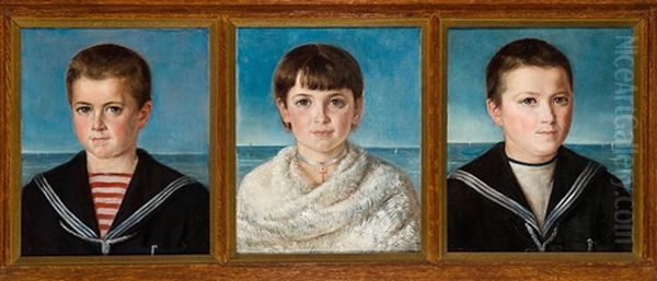 Les Enfants De Turck De Keersbeek (triptych) - view 1