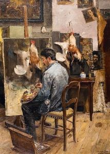Autoportrait Dans L'atelier