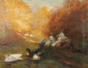 La Mare Aux Canards by Piet Van Engelen