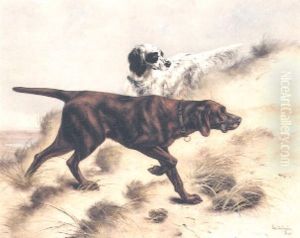 Two Dogs by Piet Van Engelen
