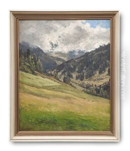 Dichte Wolken Uber Einer Berglandschaft