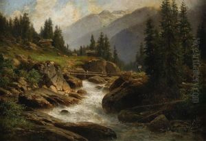 Alpenlandschaft by Georg Hermann Engelhardt