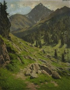 Sommer Im Gebirge by Georg Hermann Engelhardt