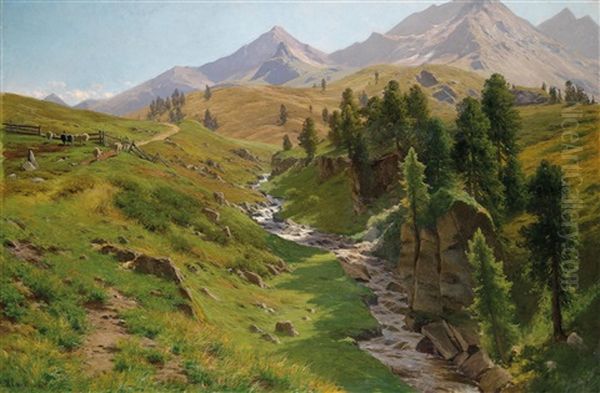 Sommerliche Abendlandschaft Bei Kufstein - view 1
