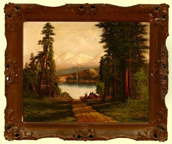 Lake Side Indian Encampment - view 1
