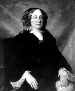 Portrait Einer Dame Mit Bluten Im Haar by Johann Andreas Engelhart