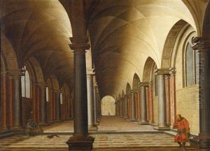 Im Inneren Einer Idealen Zweischiffigen Renaissancekirche