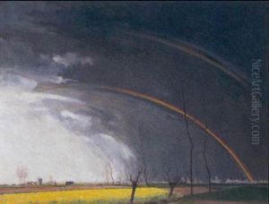 Landschap Met Regenboog
