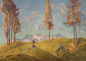 Fruhlingstag Im Gebirge by Robert Engels