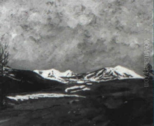 Alpenlandschaft Im Vorfruhling - view 1