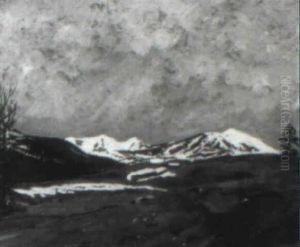 Alpenlandschaft Im Vorfruhling Alpenlandschaft Im Vorfruhling