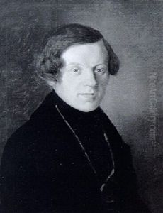 Portrait Eines Jungen Herren by Edouard Von Engerth