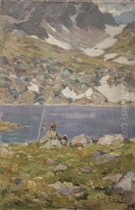 Fischer Am Gebirgssee Fischer Am Gebirgssee