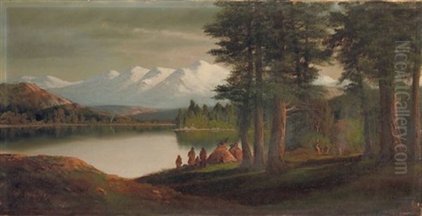 Village Indien Anime Sur Une Rive Du Lac Tahoe - view 1