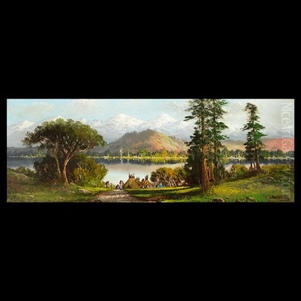 Indian Camp On Lake - view 1