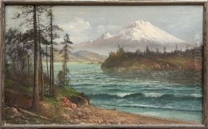 View Of Mount Hood And Columbia River by John Englehart