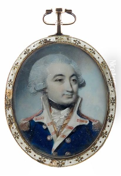 Portrait Miniature Of A Naval Officer - view 1