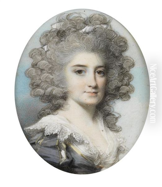 Portrait Miniature Of Elizabeth Gaussen, Nee Bosanquet - view 1