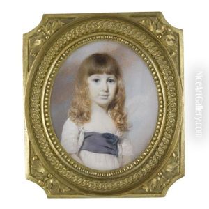 Portrait Of Augustus Bosanquet, As A Child by George Engleheart
