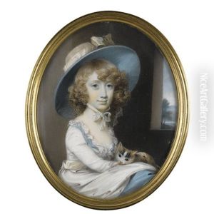 Portrait Of Melicent Engleheart by George Engleheart