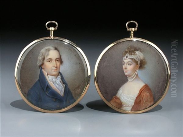 Portrats Von Earl Und Lady Beauchamp (pair) - view 1