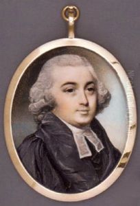 Rev. Dr. John Warren, Bishop Of St. David And Bangor, In Black Gown And White Bands, Powdered Hair