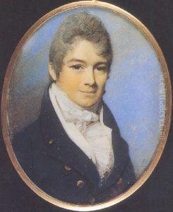 Lieutenant Colonel Thomas Hammer, In Black Coat With Gold Buttons, White Waistcoat, Frilled Shirt And Tied Cravat, His Hair Powdered