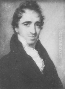 A Gentleman In Black Coat And White Frilled Shirt by George Engleheart