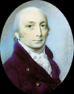 Portrait Of Captain Thomas Robinson, Wearing A Blue Coat, White Waistcoat And Cravat