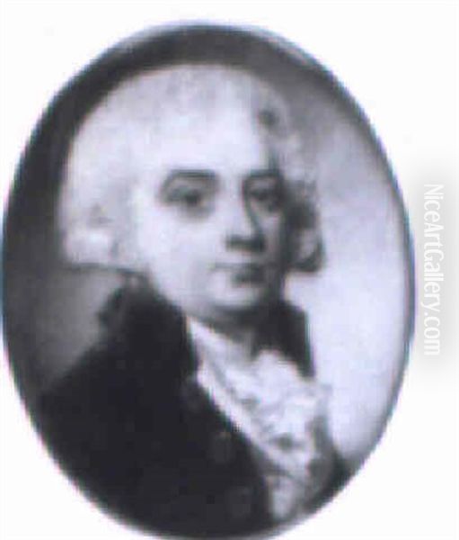 A Gentleman In Brown Coat, White Waistcoat And Frilled Cravat - view 1