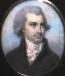 Portrait Of A Gentleman In Black Coat And Waistcoat