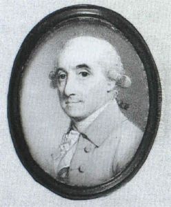 James Creighton, With Powdered Hair En Queue, In Beige Coat And White Waistcoat by George Engleheart