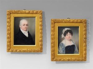 Damen- Und Herrenportrat (pair) by John Cox Dillman Engleheart