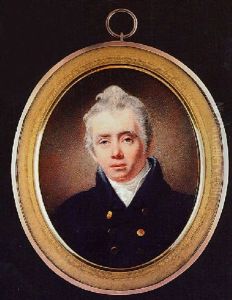 A Fine Portrait Of A Young Gentleman, Wearing Blue Coat With Gold Buttons, White Waistcoat And Stock