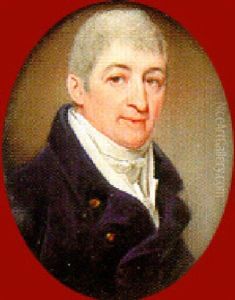 Portrait Of A Gentleman In Blue Coat, White Waistcoat And Stock