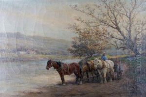 Country Scene by Frank F. English