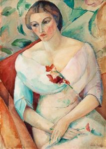 Konstnarens Hustru (the Artists Wife) by Leander Engstroem the Elder