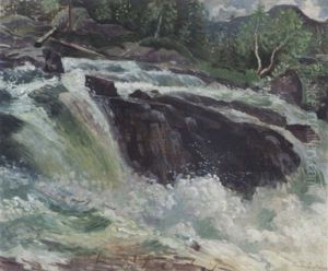 Forsande Fall by Leander Engstroem the Elder