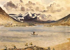 Fjallsjo Vid Rautasjarvi by Leander Engstroem the Elder
