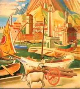 The Port Of Viareggio by Leander Engstroem the Elder