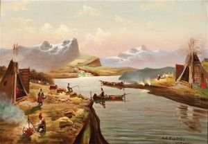 Lappland, Campfire By The Lake Shore