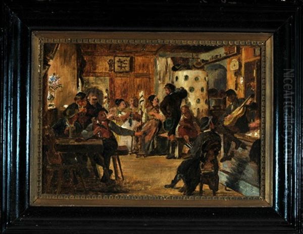 Stubenszene Mit Musikanten - view 1