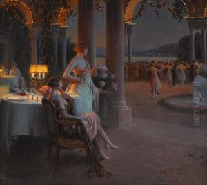 Le Soir Sur La Terasse by Delphin Enjolras