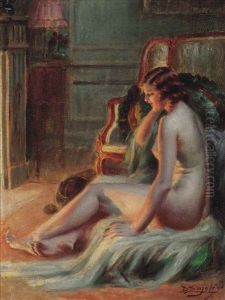 Relaxing By The Fire by Delphin Enjolras