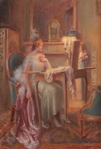 Femme Dans Un Interieur by Delphin Enjolras