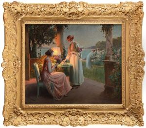 Confection Des Bouquets Sous La Lampe by Delphin Enjolras