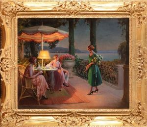 L"heure Du The Sous La Lampe by Delphin Enjolras