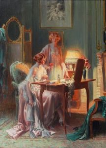 Two Ladies In A Boudoir