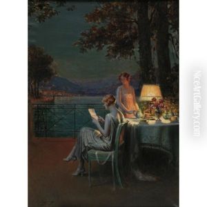 A Summer Evening On The Riviera by Delphin Enjolras