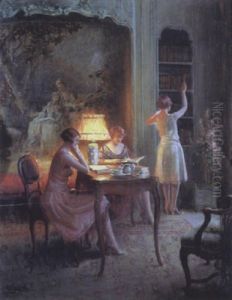 Seance De Lecture by Delphin Enjolras